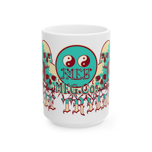 DIE TRYING  15oz CAMP MUG